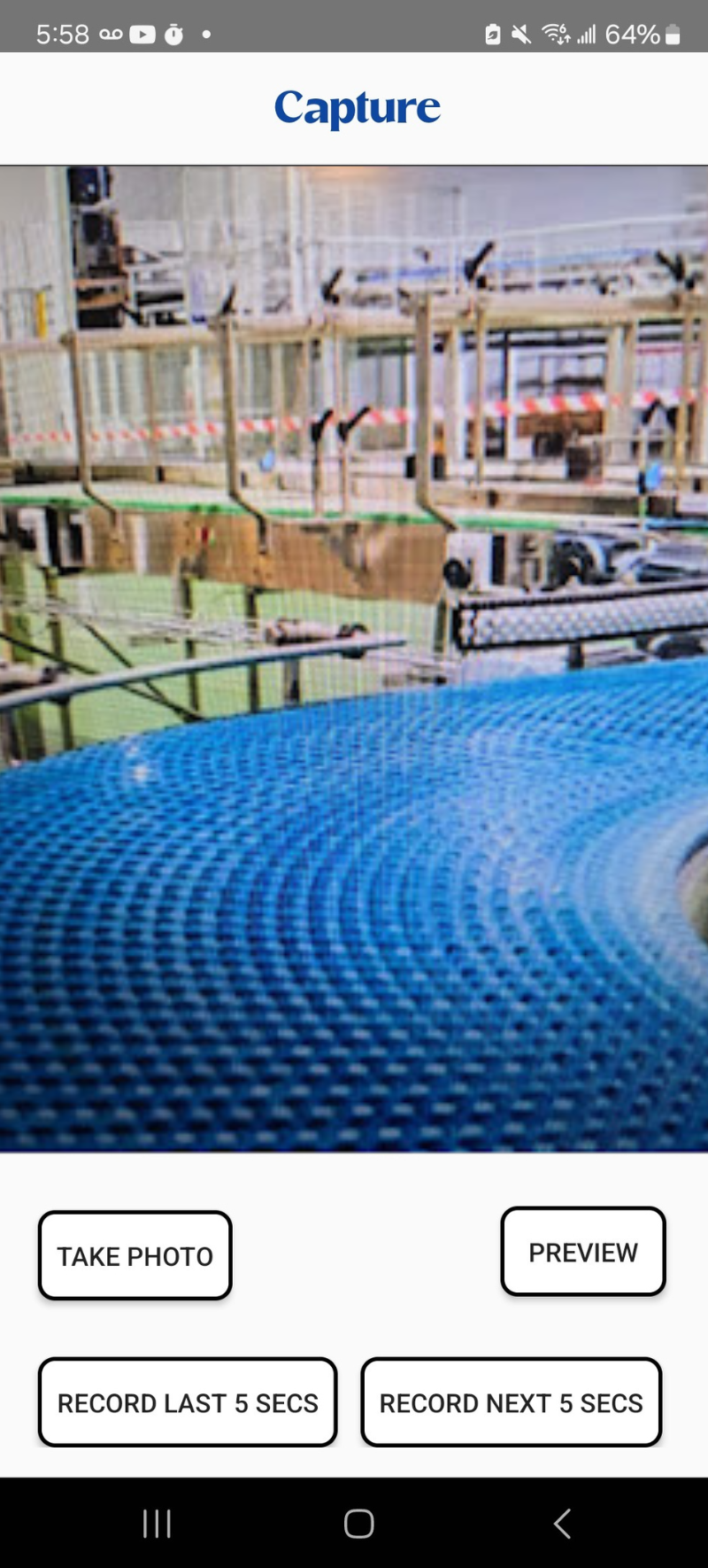 Machine Monitors app capture screen